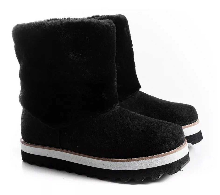 Mujer Timothea | Pantubotas Mujer Botas Botitas Peluche Australianas Timothea Negro