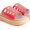 Mujer Timothea | Sandalias Ojotas Mujer Zapatos Urbanas Ultra Comfortables Rojo