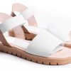 Mujer Lady Comfort | Sandalias Zapatos Mujer Plataformas Bajas Hiper Livianas Blanco