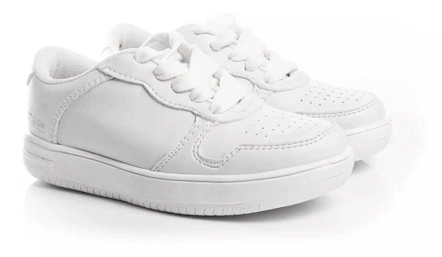 Mujer SOUTH-1 | Zapatillas Zapatos Escolares Colegiales Unisex Reforzadas Blanco