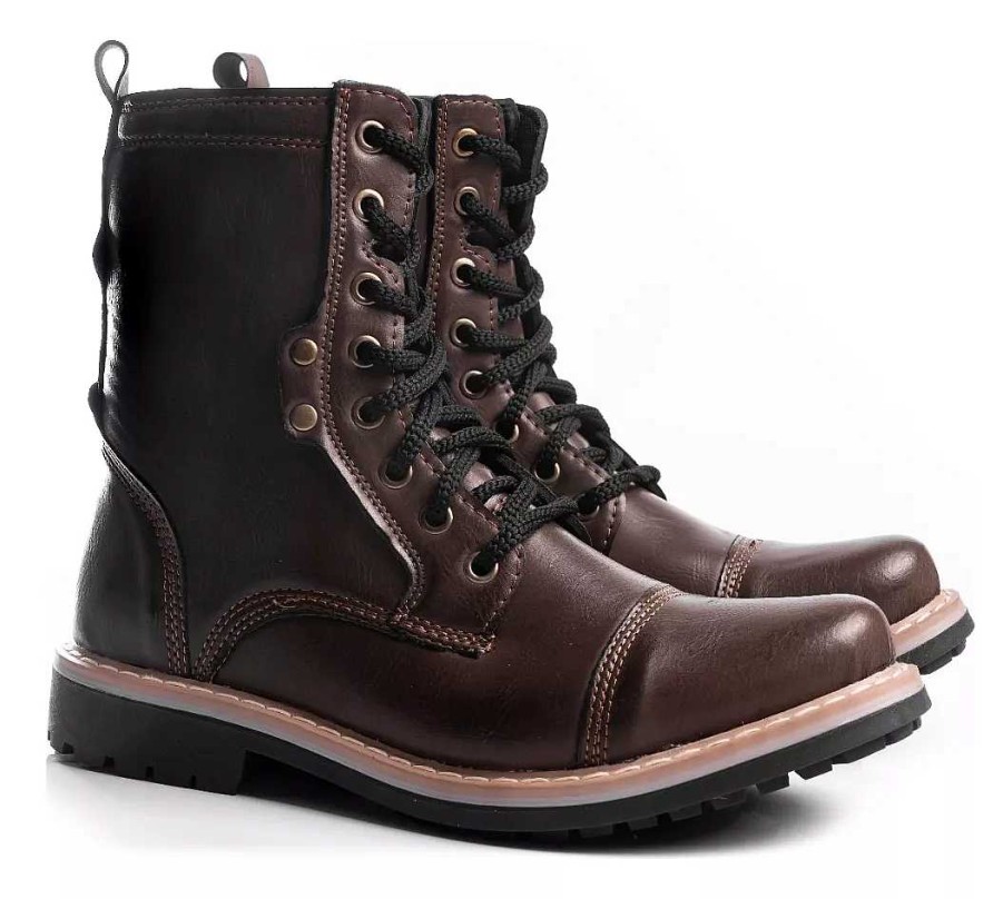 Hombre South-1 | Botas Hombre Borcegos Zapatos Negro Base Antideslizante