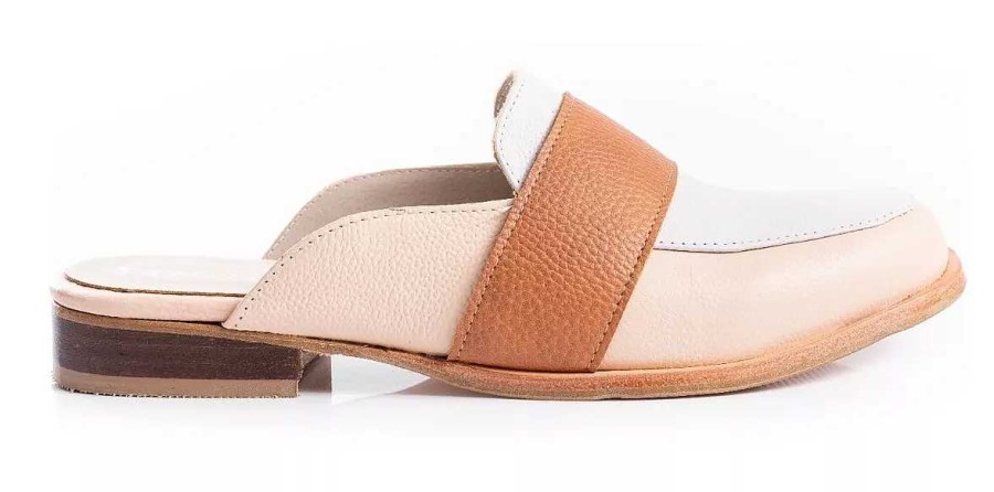 Mujer Timothea | Sandalias Zuecos Mujer Slipper Chatitas Cuero Timothea Nude