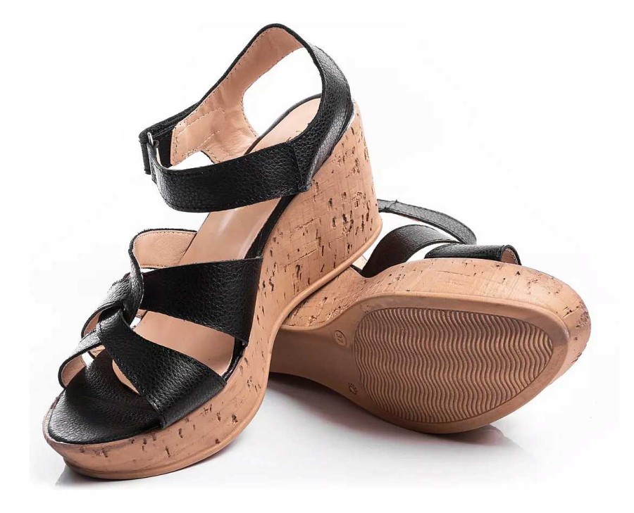 Mujer Timothea | Sandalias Mujer Taco Chino Tiras Trenzadas Livianas Timothea Negro