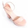 Mujer Timothea | Sandalias Zapatos Plataformas Mujer Dama Taco Palo Fiesta Nude