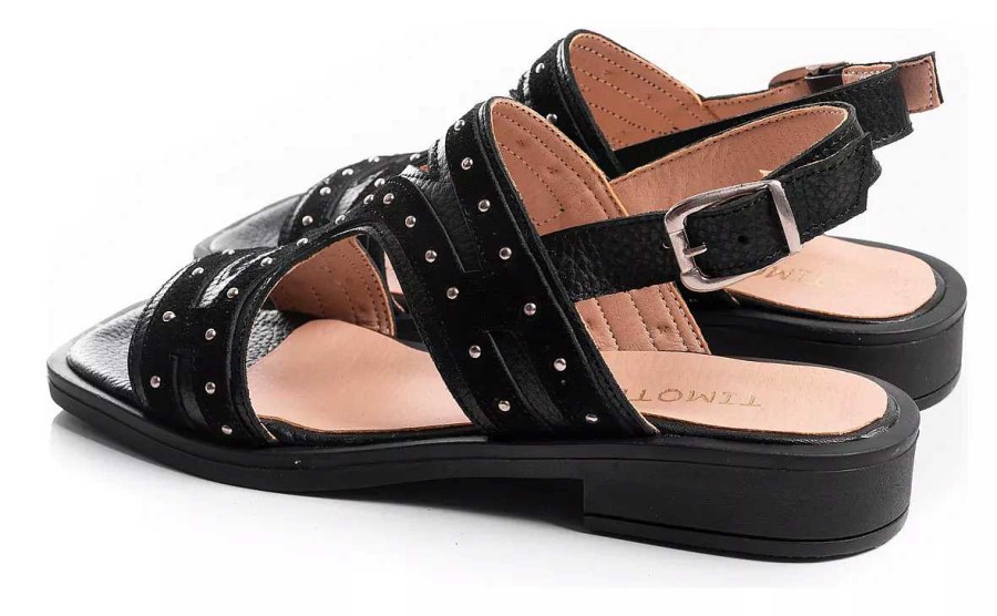 Mujer Sucre | Sandalias Zapatos Mujer Chatitas En Cuero Super Comodas Negro