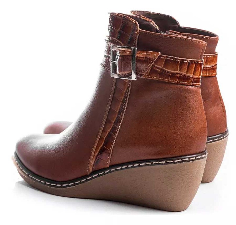 Mujer Timothea | Botas Zapatos Mujer Cana Alta Taco Chino Cuero Vacuno Suela