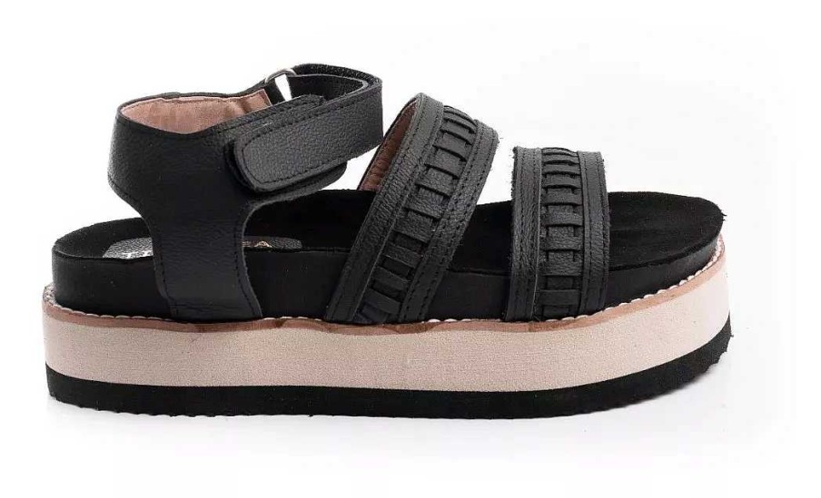 Mujer Lady Comfort | Sandalias Mujer Urbanas Zapatos Bajas Vestir Moda Livianas Negro