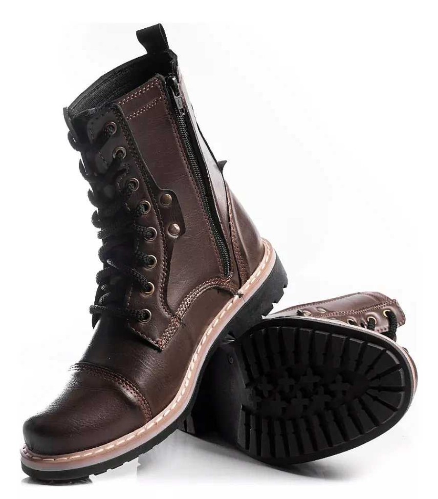 Hombre South-1 | Botas Hombre Borcegos Zapatos Negro Base Antideslizante