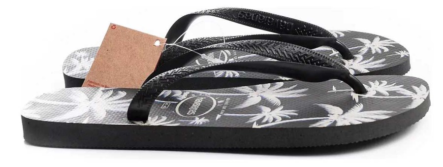 Hombre Havaianas | Ojotas Havaianas Sandalias Hombre Aloha Originales Timothea Negro