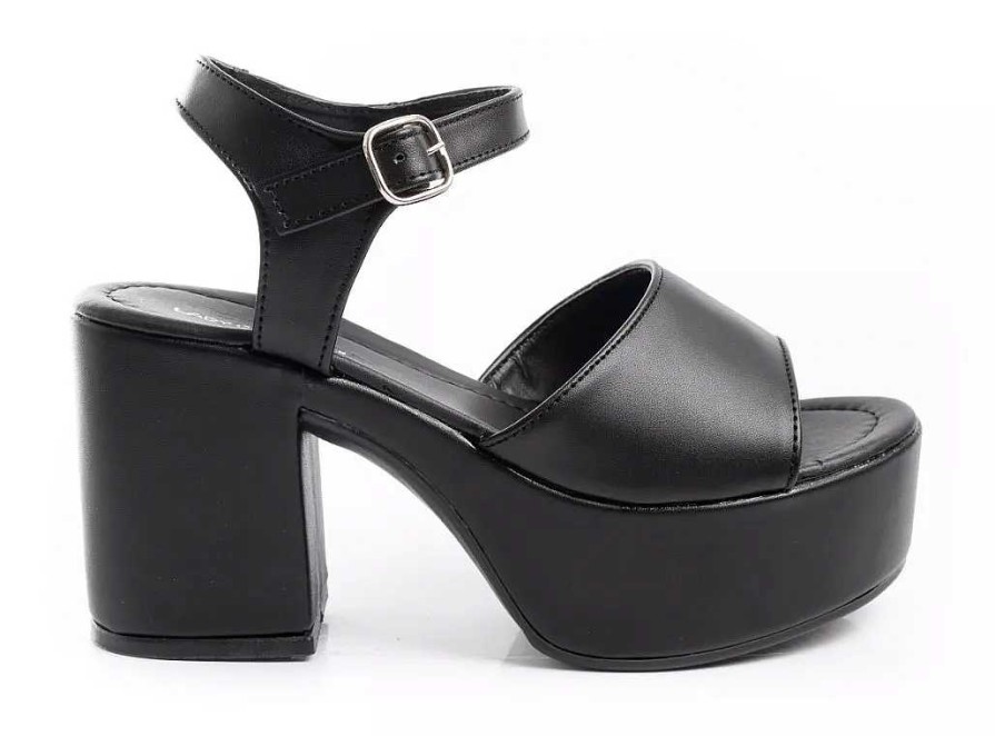 Mujer Timothea | Sandalias Mujer Plataformas Zapatos Vestir Fiesta Taco Palo Negro