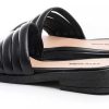 Mujer Timothea | Sandalias Zapatos Mujer Zuecos Cuero Bajas Elegantes Urbanas Negro