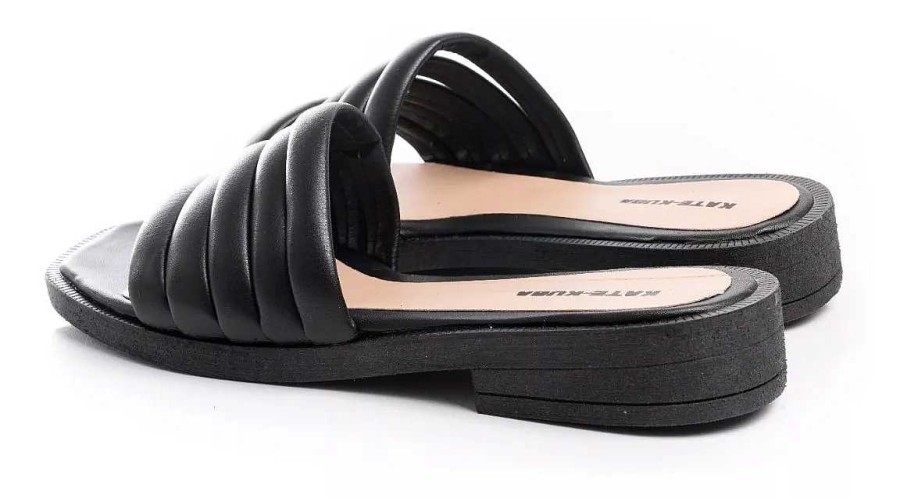 Mujer Timothea | Sandalias Zapatos Mujer Zuecos Cuero Bajas Elegantes Urbanas Negro