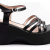 Mujer Timothea | Sandalias Zapatos Mujer Plataformas Livianas Base Goma Negro