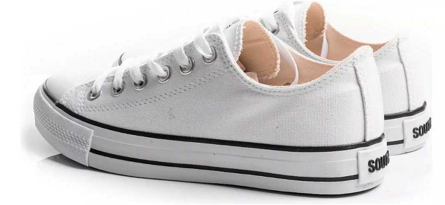 Mujer Timothea | Zapatillas Mujer Lona Livianas Comodas Urbanas Reforzadas Blanco