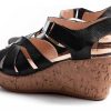 Mujer Timothea | Sandalias Mujer Taco Chino Tiras Trenzadas Livianas Timothea Negro