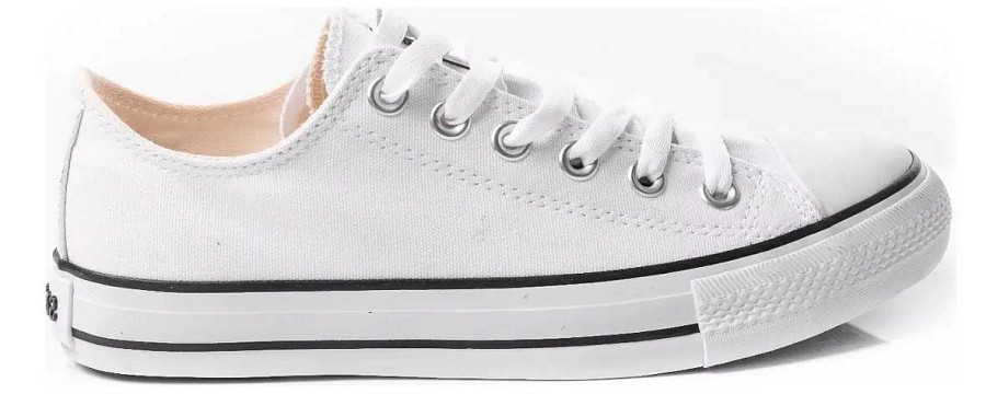 Mujer Timothea | Zapatillas Mujer Lona Livianas Comodas Urbanas Reforzadas Blanco