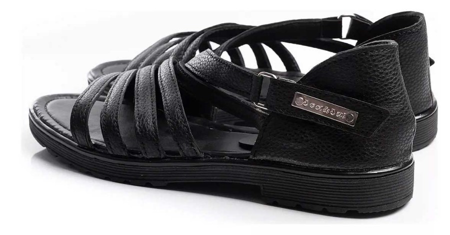 Mujer Timothea | Sandalias Mujer Zapatos Chatas Urbanas Ultra Comodas Negro