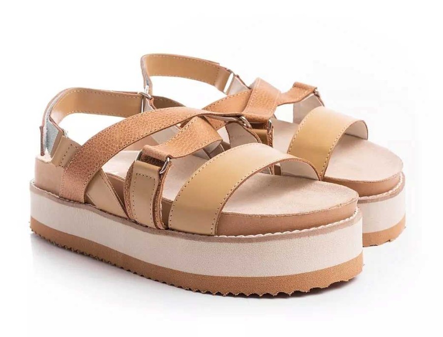 Mujer Sucre | Sandalias Mujer Zapatos Plataformas Zuecos Cuero Livianas Camel