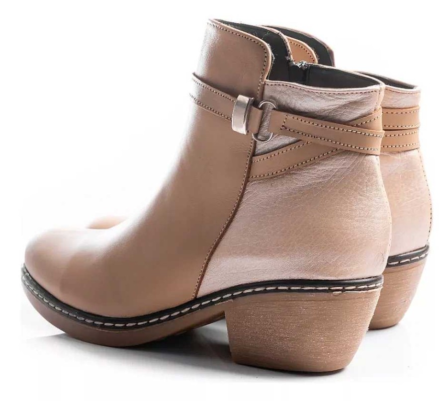 Mujer Timothea | Botinetas Botas Botitas Zapatos Mujer Cuero Taco Fino