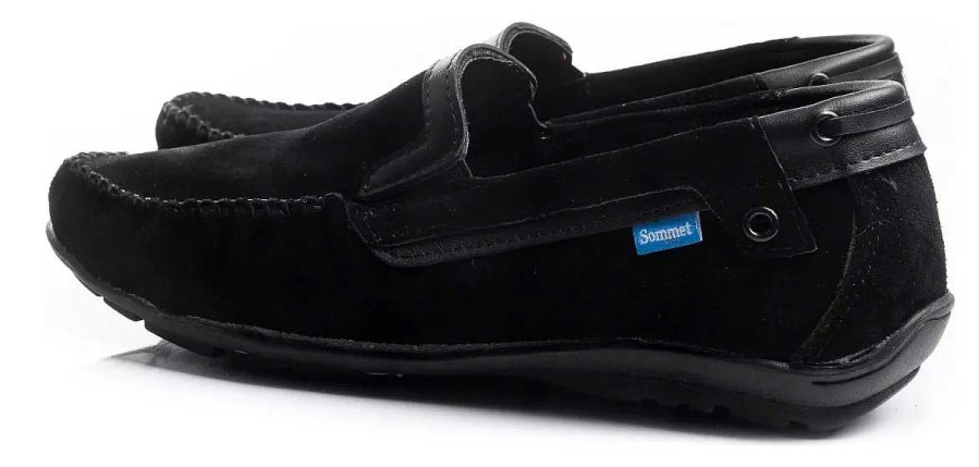 Hombre Timothea | Zapatos Hombres Nautico De Vestir Urbano Cuero Vacuno Negro Base Negro