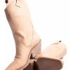 Mujer Timothea | Botas Mujer Texanas Botitas Botinetas Bordadas Moda Timothea Natural