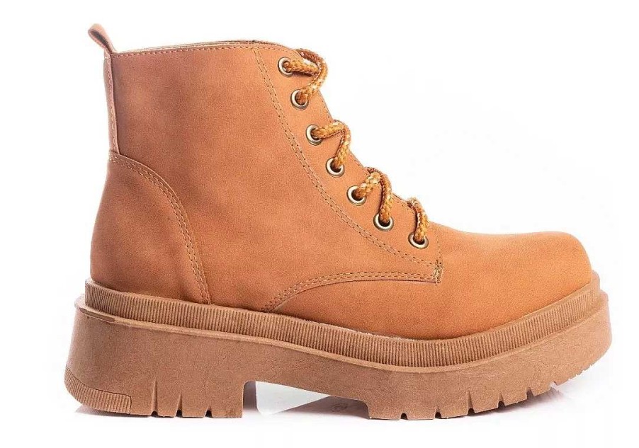 Mujer Timothea | Botas Borcegos Mujer Plataforma Cuero Cordones Livianas Suela