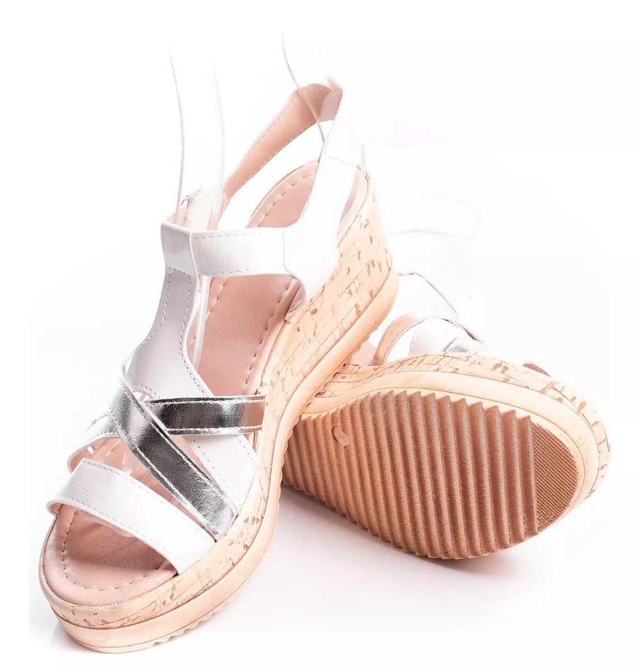 Mujer Kate Kuba | Sandalias Mujer Taco Bajo Comodas Livianas Trenzas Timothea Blanco Plata