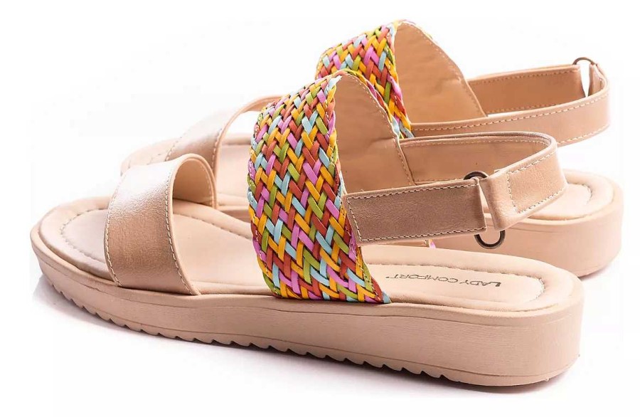 Mujer Lady Comfort | Sandalias Zapatos Mujer Chatas Noche Elegantes Verano Suela