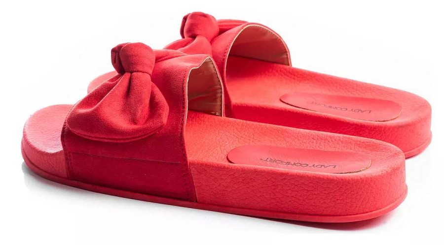 Mujer Lady Comfort | Sandalias Mujer Zapatos Zuecos Plataformas Livianas Comodas Rojo