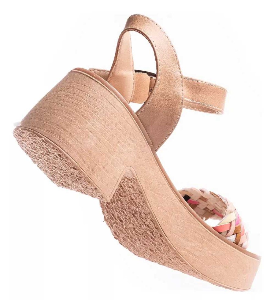 Mujer Timothea | Sandalias Mujer Plataformas Moda Livianas Fiesta Timothea Multicolor Trenza