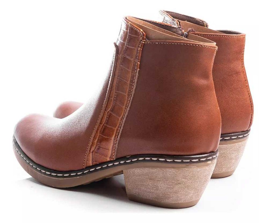 Mujer Lady Comfort | Botas Texanas Zapatos Mujer Botitas Botinetas Cuero Rojo Suela