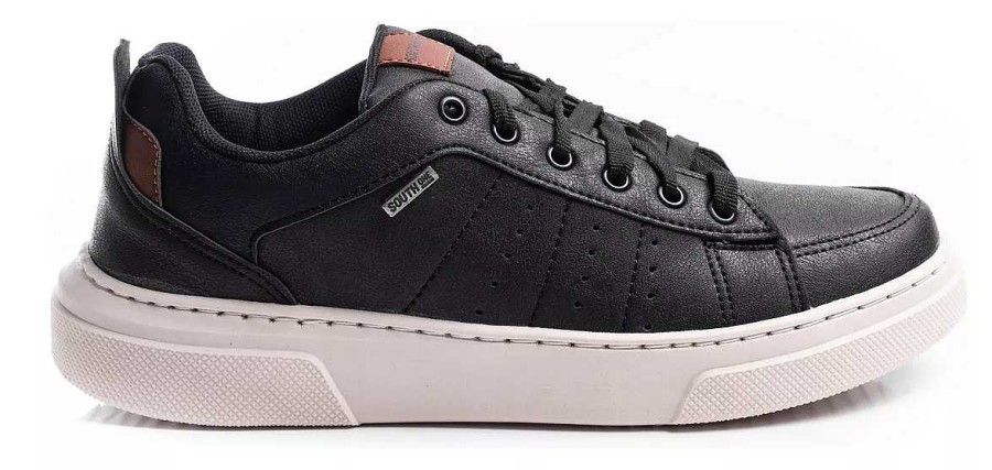 Hombre SOUTH-1 | Zapatos Zapatillas Hombre Panchas Urbanas Nauticos Livianos Negro