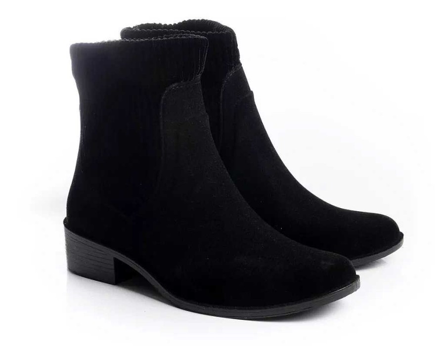 Mujer Timothea | Botas Botinetas Mujer Lluvia Importadas Moda Cana Baja Negro