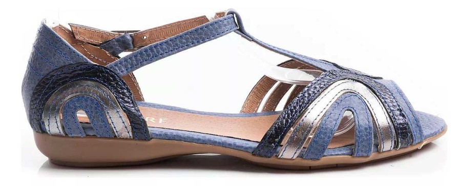 Mujer Sucre | Sandalias Zapatos Mujer Chatitas Balerinas Ojotas Mocasines Cuero Vacuno Super Comodas Azul