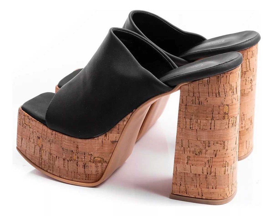 Mujer Lady Comfort | Sandalias Mujer Zuecos Plataformas Urbanos Livianos Comodos Negro