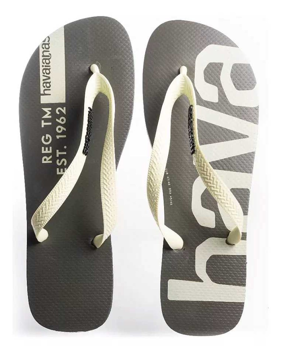 Hombre havainas | Ojotas Havaianas Original Hombre Top Logo Mania Talle 39-46 Negro-Lima