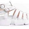 Mujer Timothea | Sandalias Zapatillas Mujer Urbanas Livianas Cuero Comodas Blanco