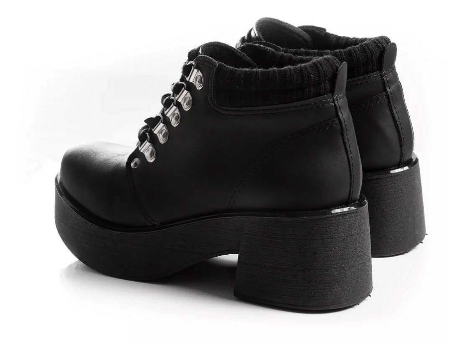 Mujer Lady Comfort | Botas Zapatos Mujer Plataformas Borcegos Livianas Negro