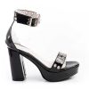 Mujer Lady Comfort | Sandalias Mujer Zapatos Plataformas Livianas Comodas Zuecos Negro Tachas Charol