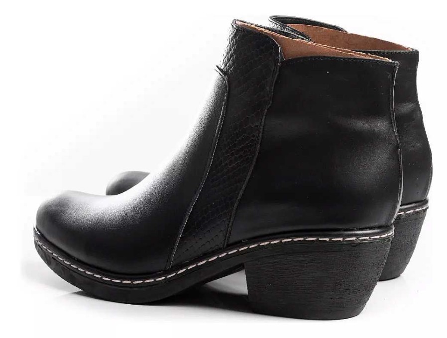 Mujer Timothea | Botas Mujer Cuero Estilo Montar Largas Con Taco Negro