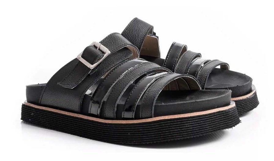 Mujer Timothea | Sandalias Mujer Plataformas Zapatos Suecos Livianas Fiesta Negro