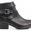 Mujer Timothea | Botas Zapatos Mujer Botitas Texanas Botinetas Cuero Tachas Negro