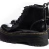 Mujer Timothea | Botas Borcegos Botitas Zapatos Mujer Livianos Alpino Negro Negro Brillo