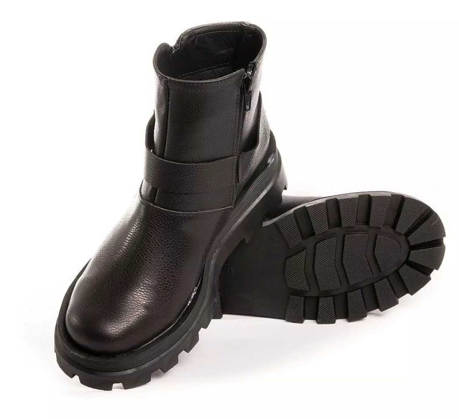 Mujer Lady Comfort | Botas Mujer Botitas Borcegos Cuero Moda Livianas Timothea Negro