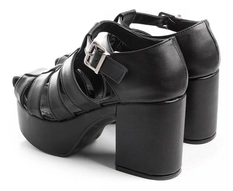 Mujer Lady Comfort | Sandalias Zapatos Mujer Plataformas Suecos Comodos Livianos Negro