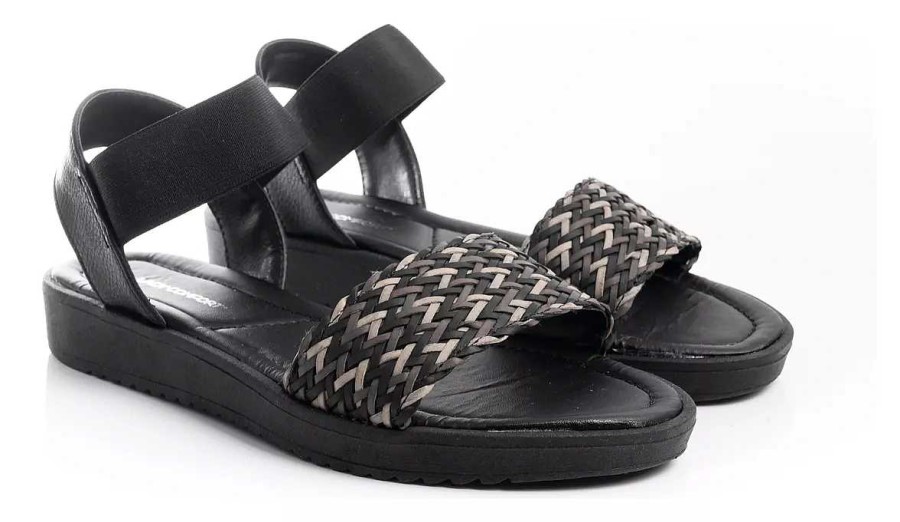 Mujer Lady Comfort | Sandalias Ojotas Mujer Zapatos Bajas Livianas Comodas Moda Negro