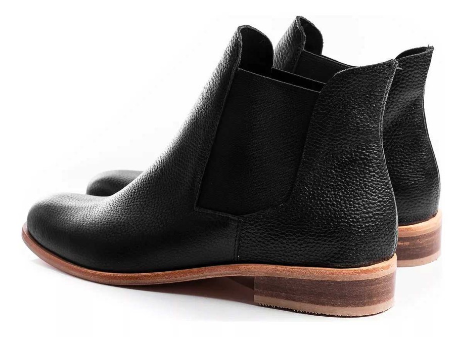 Mujer Timothea | Botas Zapatos Mujer Cuero Pu Bajas Liviana Comodas Moda Negro