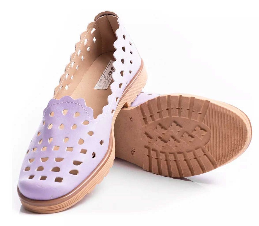 Mujer Timothea | Zapatos Mujer Chatitas Balerinas Picadas Ultra Livianas Mono Lila