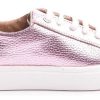 Mujer Sucre | Zapatillas Mujer Sneakers Urbanas Livianas Cuero Vacuno Moda Metal Rosa