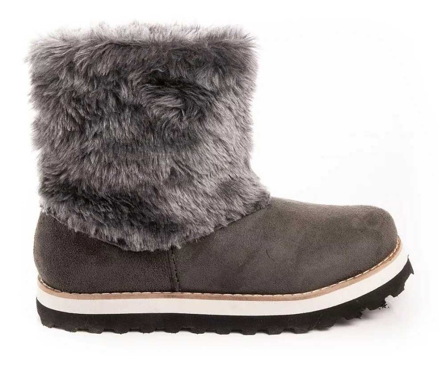 Mujer Timothea | Botas Pantubotas Botitas Mujer Peluche Australiana Botinetas Gris